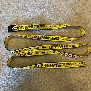 Off-White Classic Industrial Belt - One Size, EUC